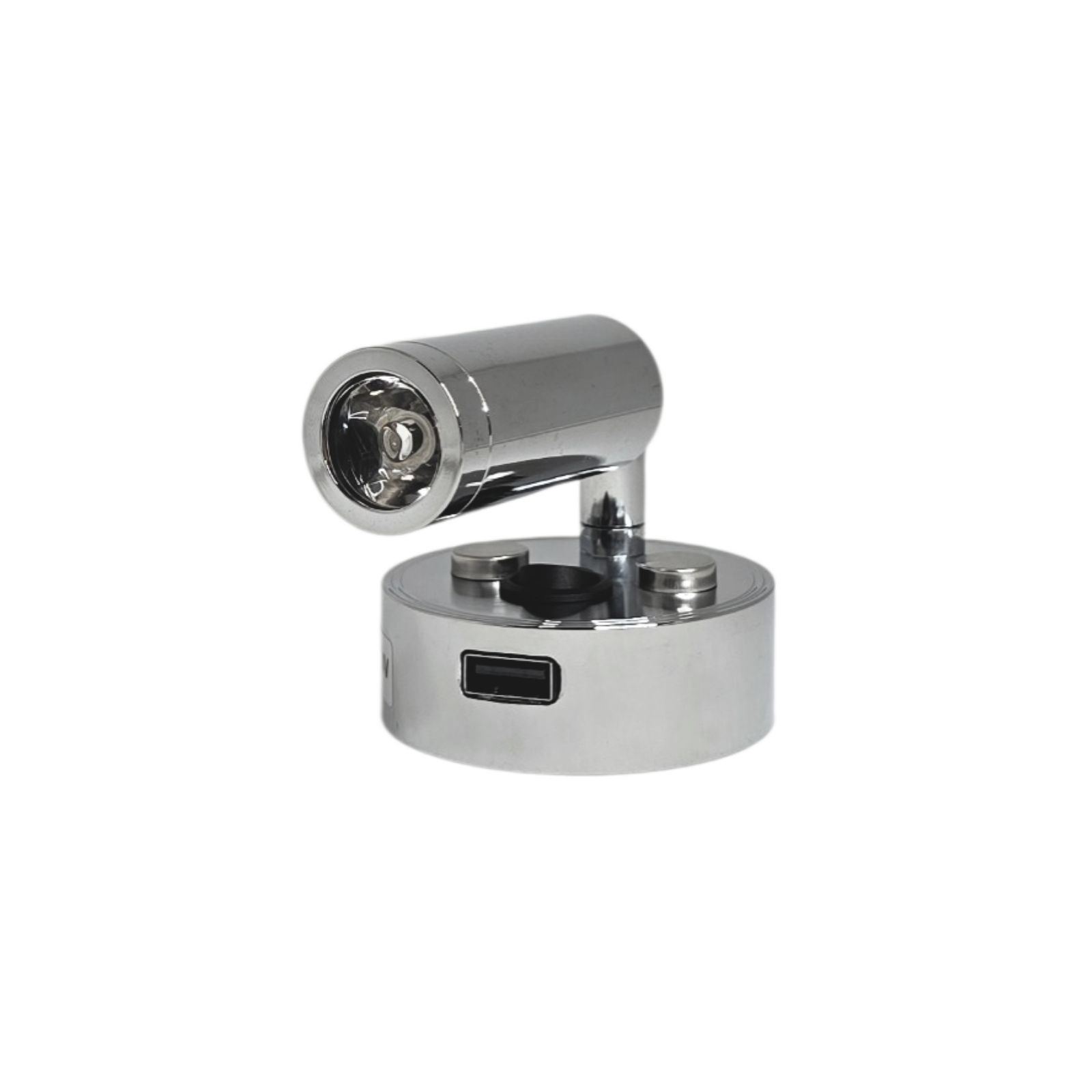 12V LED Reading Light USB Port Chrome Campervan Caravan Boat Lamps Pack of 2