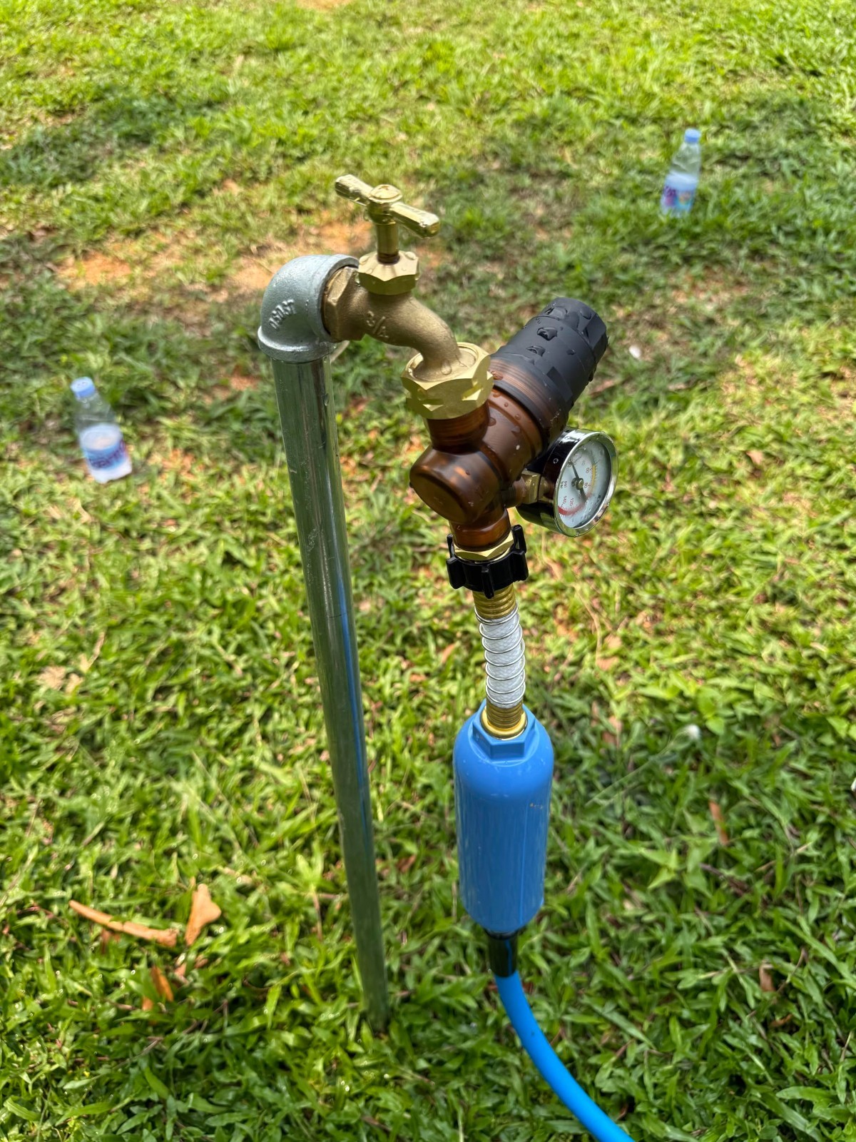 Adjustable RV Water Pressure Regulator with Gauge & Inlet Screen Filter – Camper