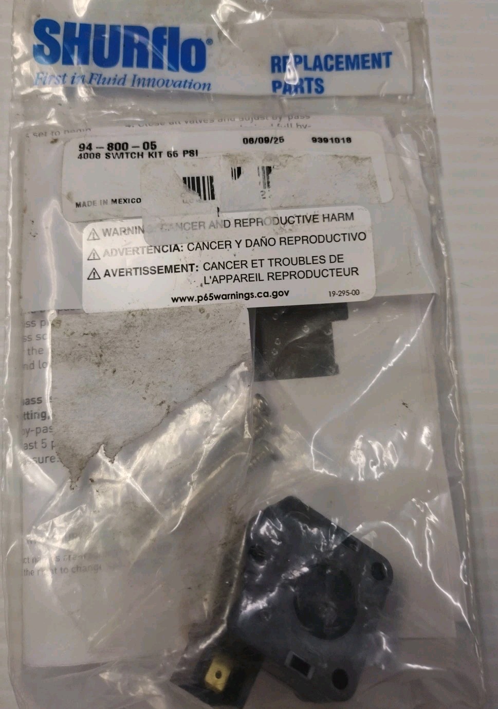 SHURflo Switch Kit (Part 94-800-05)
