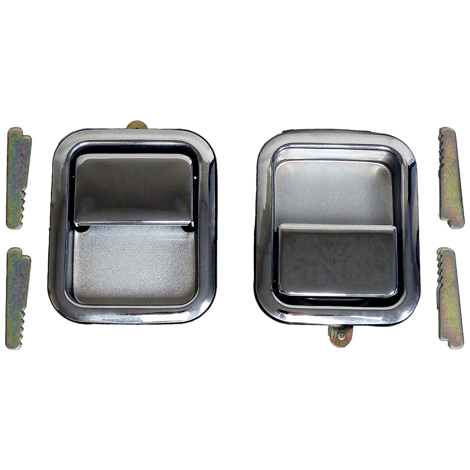 Premium Chrome Jeep Door Handle Kit | Durable Rubber & Steel Construction