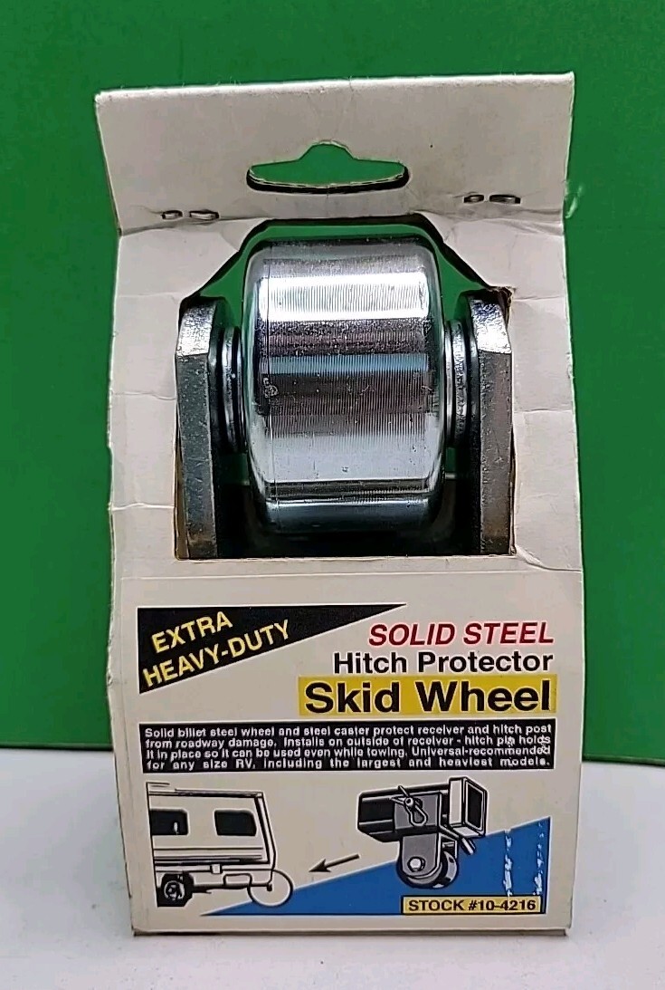 Pak Industry Solid Steel Skid Wheel Hitch Protector – 10-4216