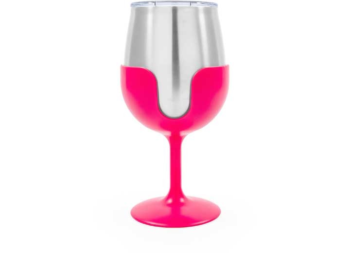 Camco 53068 Life Is Better At The Campsite Wine Tumbler 4-Pack, 8oz. (G/Y/B/P)