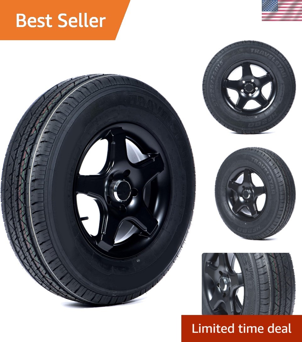Heavy-Duty HF288 ST205/75R14 100M C Rated Tire for Trailers – 6 Ply Strength