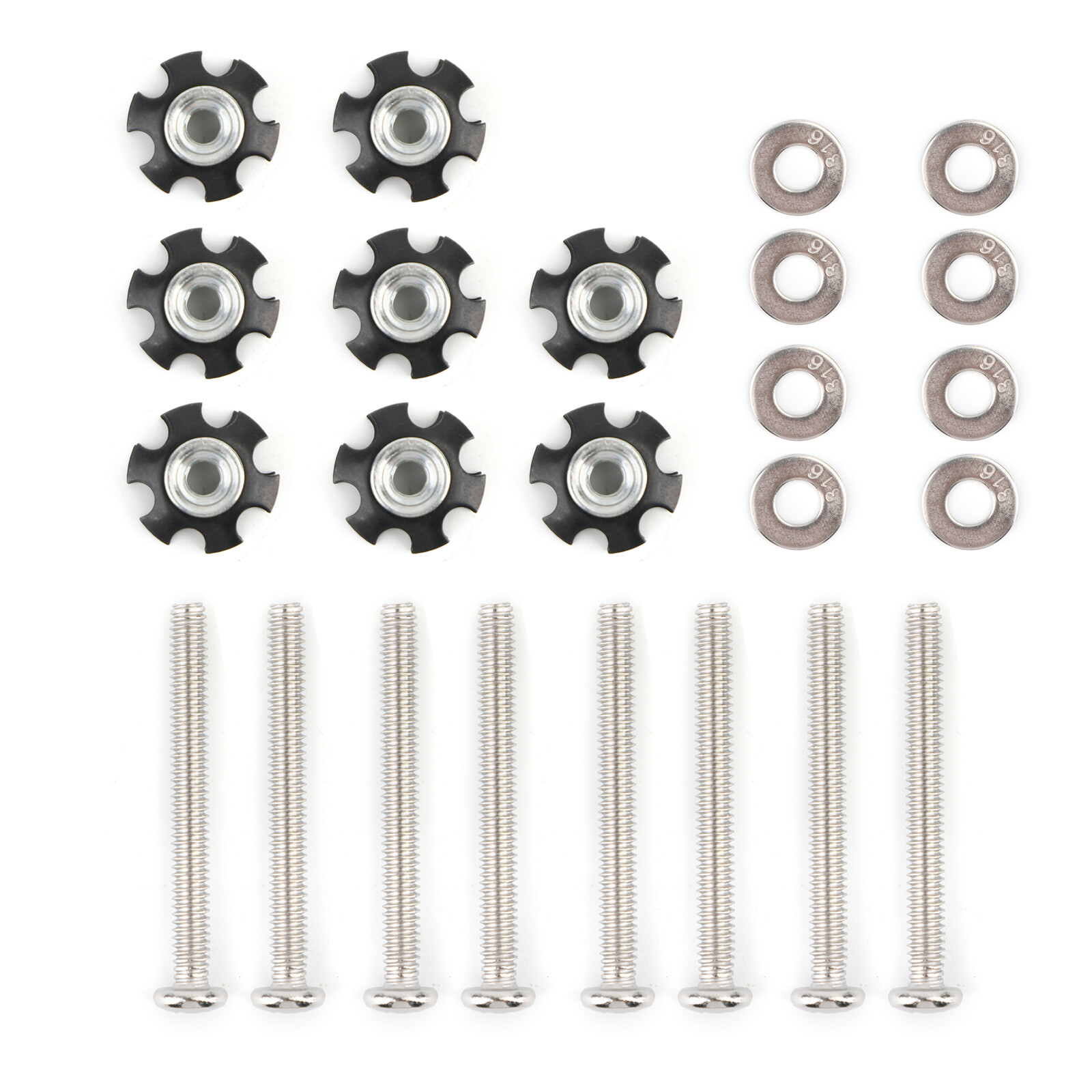 8x RV LADDER REPAIR KIT nuts Stainless Bunk Motorhome Part Camper Trailer !!