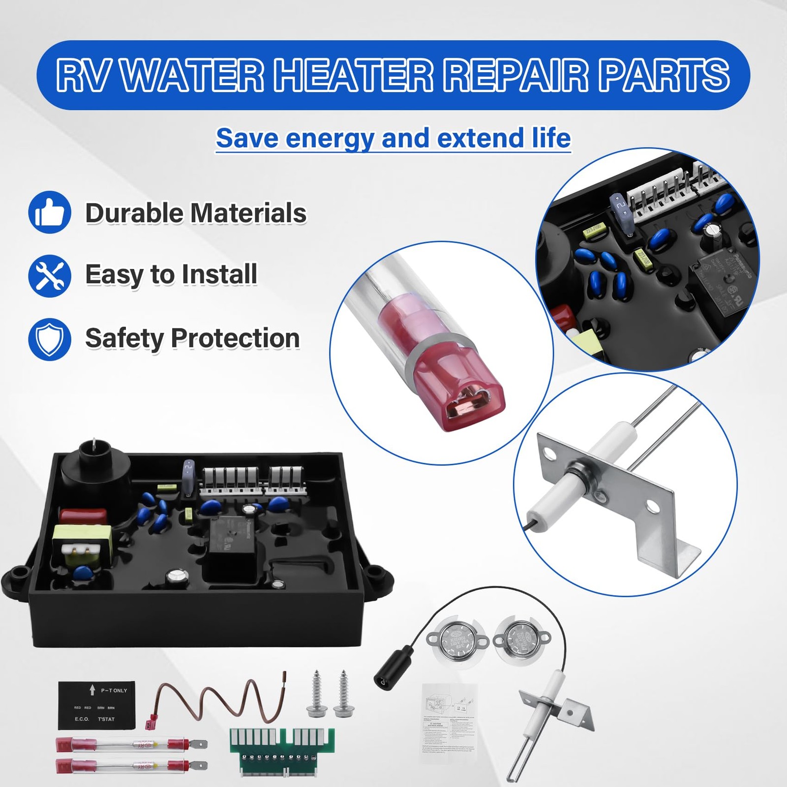 3 in 1 RV Water Heater Replacement Parts Kit Compatible with Atwood Dometic,…