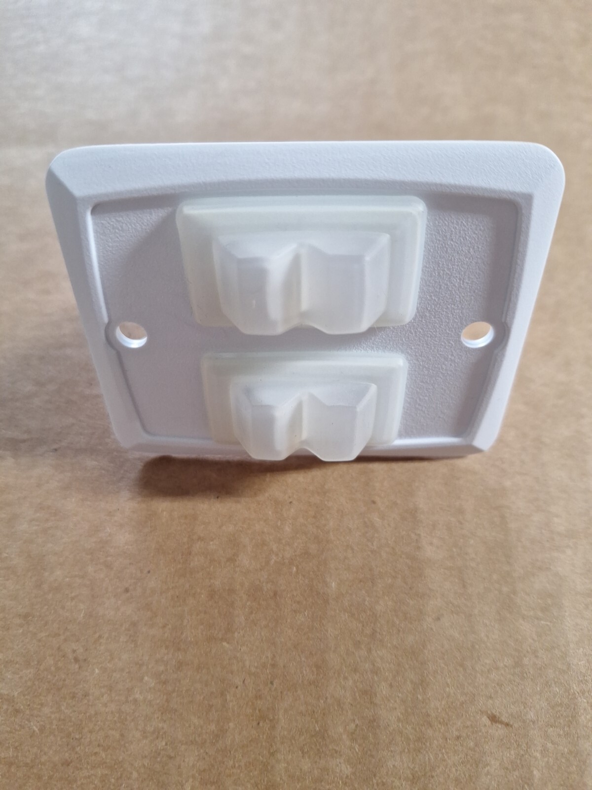 Single 2 Gang On-Off 12 volt White Light Switch – RV Camper Trailer Marine Boat