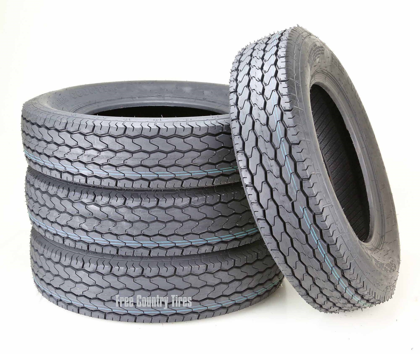 Set of 4 New Free Country Trailer Tire ST205/75D14 205 75 14 F78-14 Bias 6PR LRC
