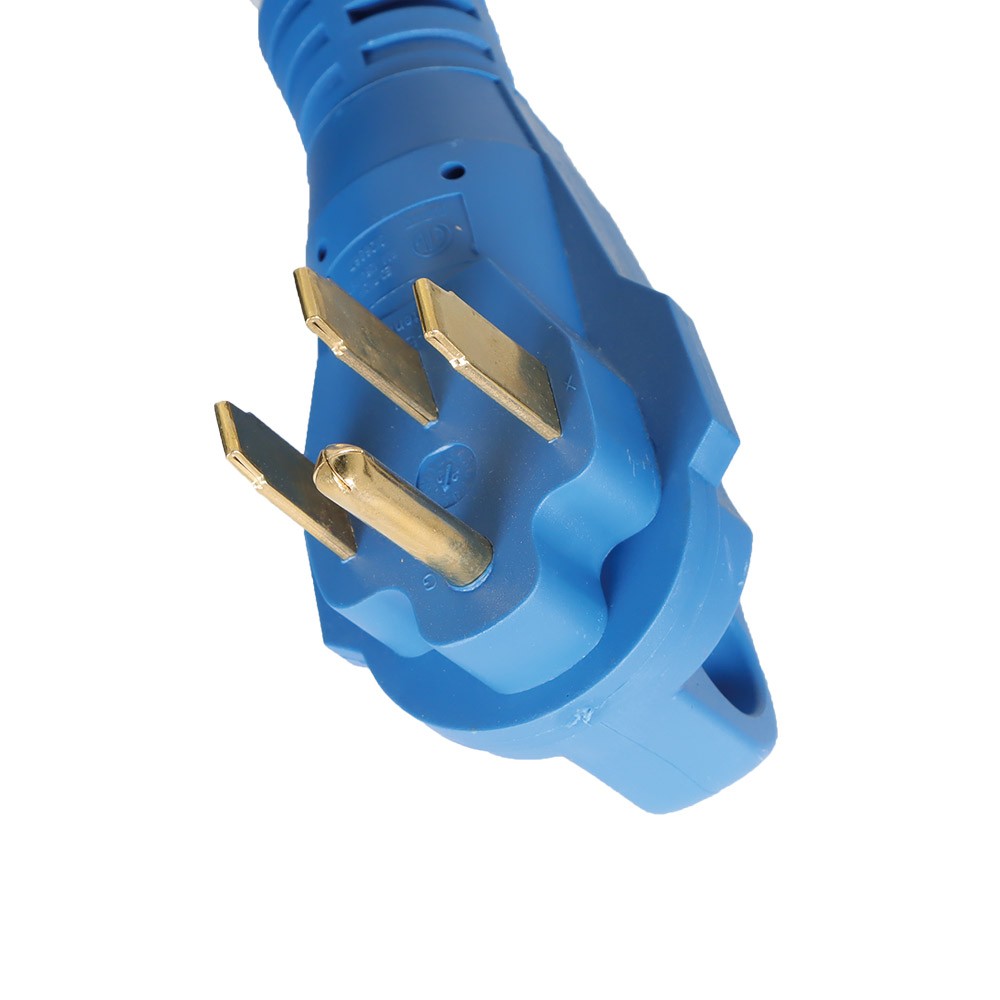 50 Amp 15 Feet RV Power Extension Cord with LED Indicator 14-50P to 14-50R Blue