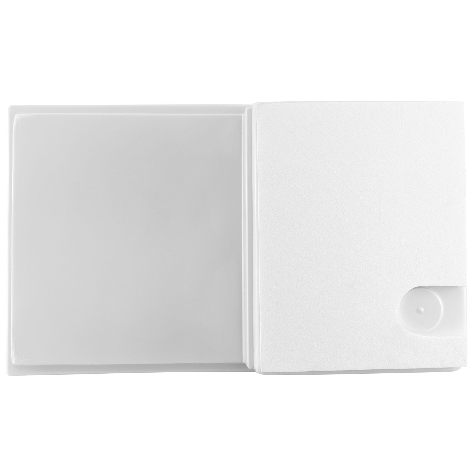 RecPro RV Combo Shower Pan 35″ x 21″ Corner Drain | White | Toilet Mount