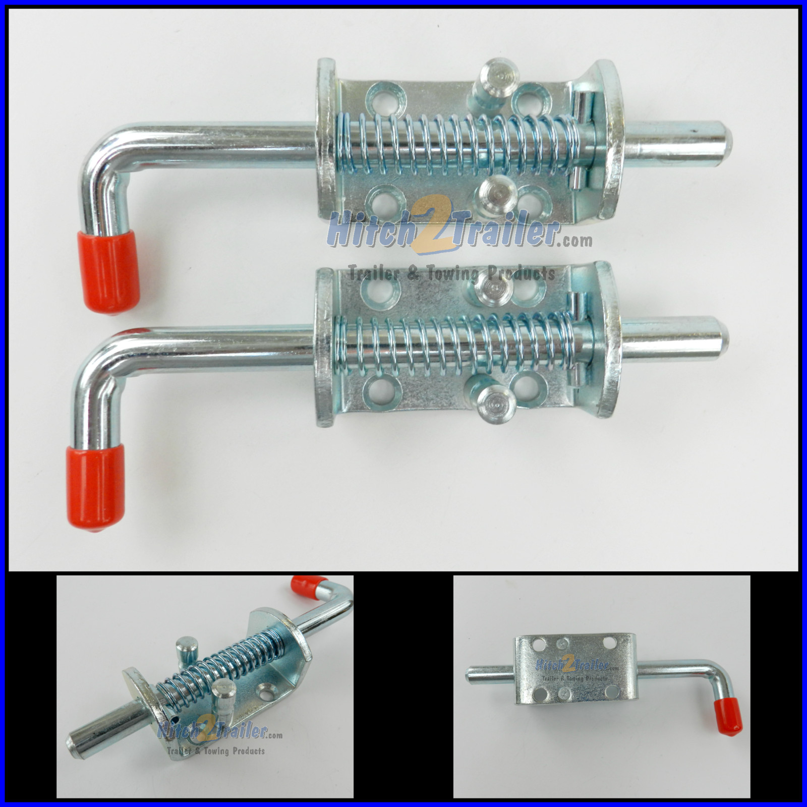 (2) Trailer Spring Latches 1/2″ Zinc door gate Utility fence heavy duty trailer