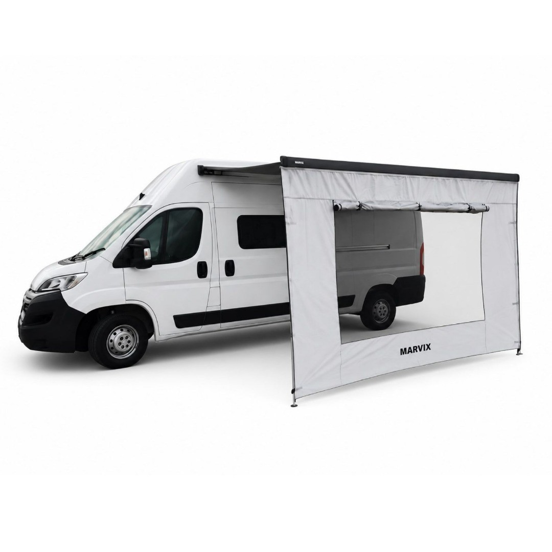 Awning Sun Blocker 3.5M Caravan Campervan Motorhome Privacy Shade Mesh Screen