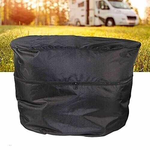 RV Dual Propane Tank Cover White 20LB or 30 LB Bottles Gas Trailer Camper Travel