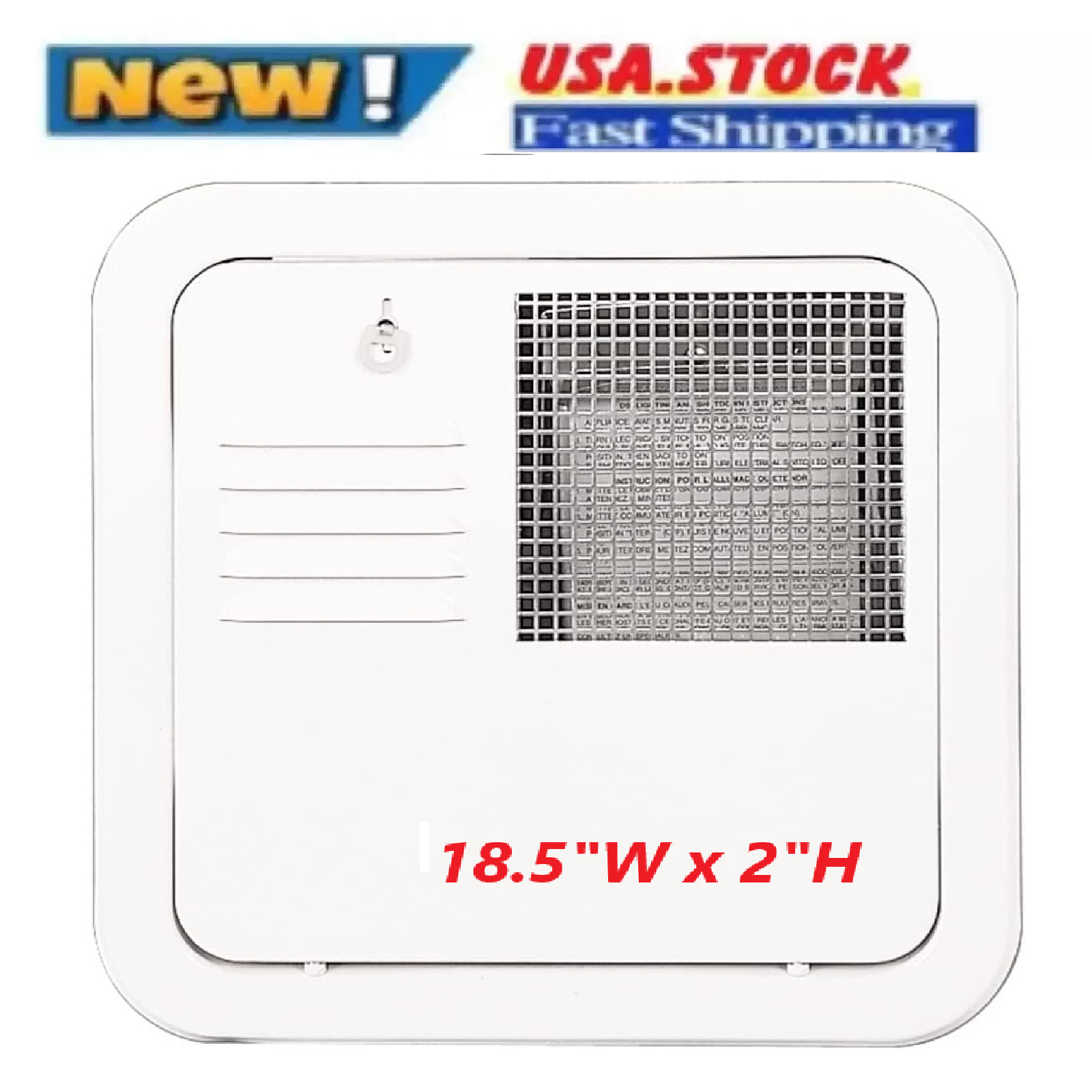 White Exterior Door For Suburban 10/12/16 Gal Water Heater Flush Mount RV Camper