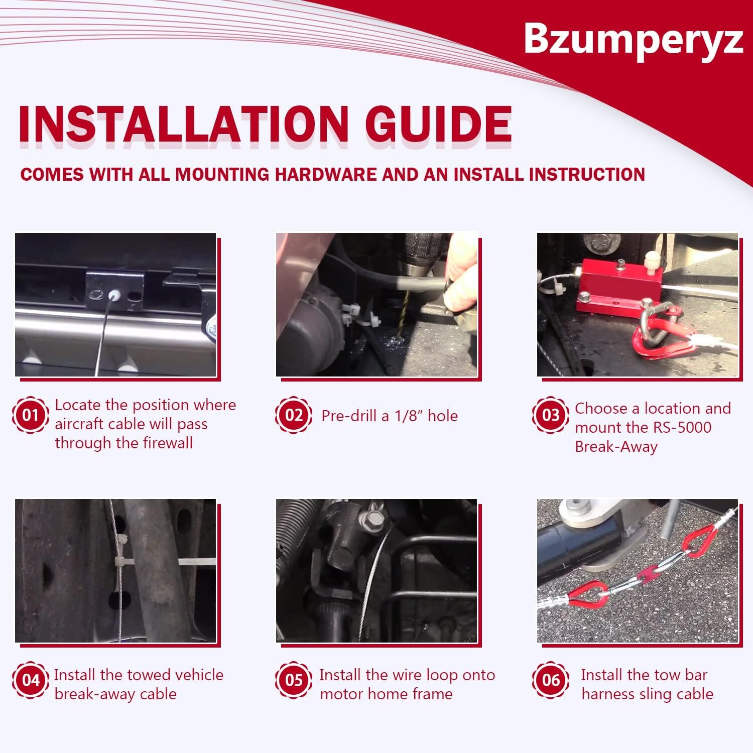 Trailer Brake System / Break Away Device for Brake Pedal of Towed Vehicle