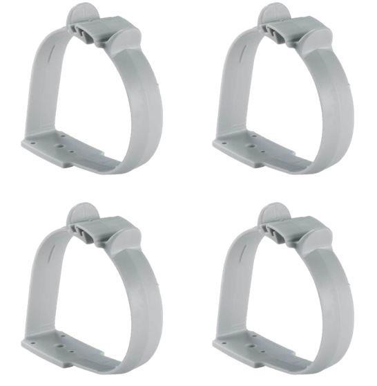 TRUMA SPARES 4 x BLOWN AIR DUCTING CLIPS 65mm HOSE BRACKETS MOTORHOME CARAVAN