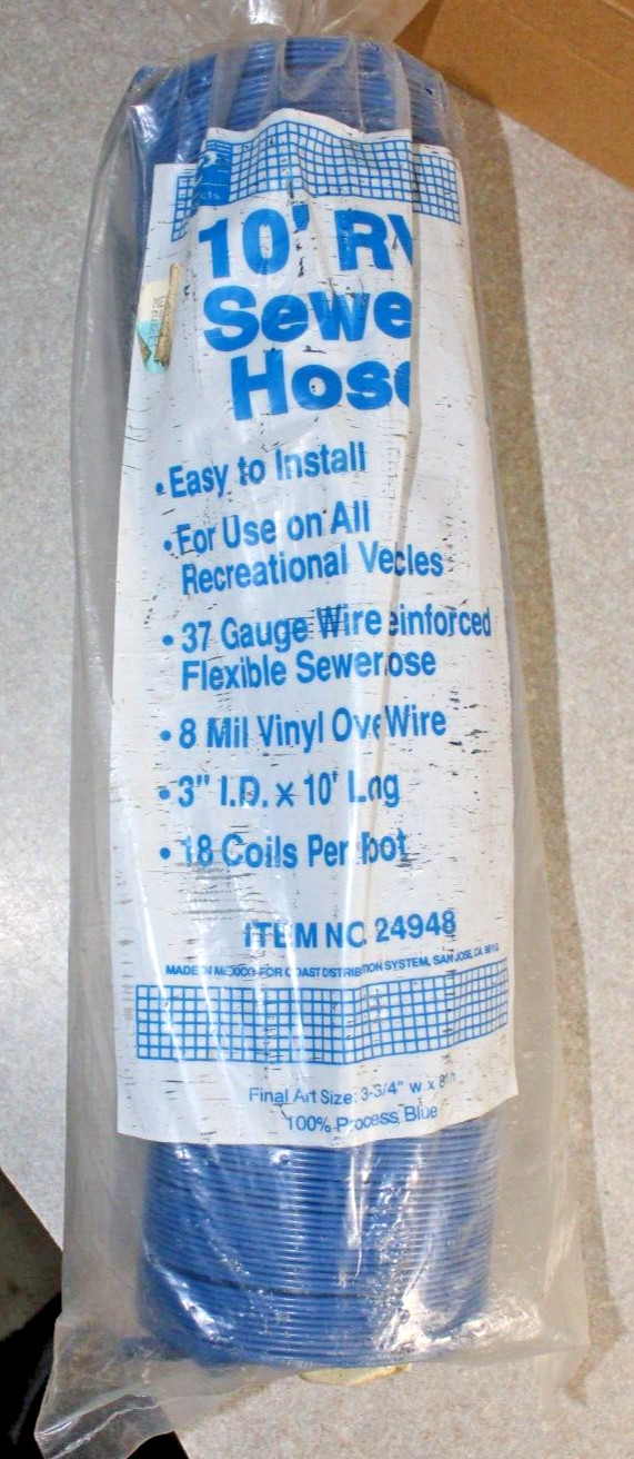 CP RV SEWER HOSE 10 FT NEW IN Bag pipe only no ends no Clamps