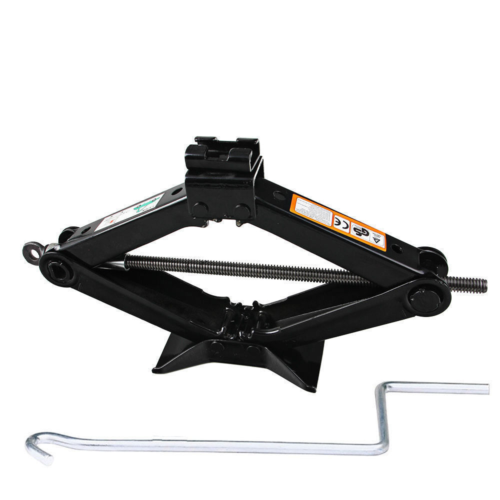 Set of 4 4400 lb Car Truck RV Trailer Stabilizer Leveling Scissor Jacks w/handle