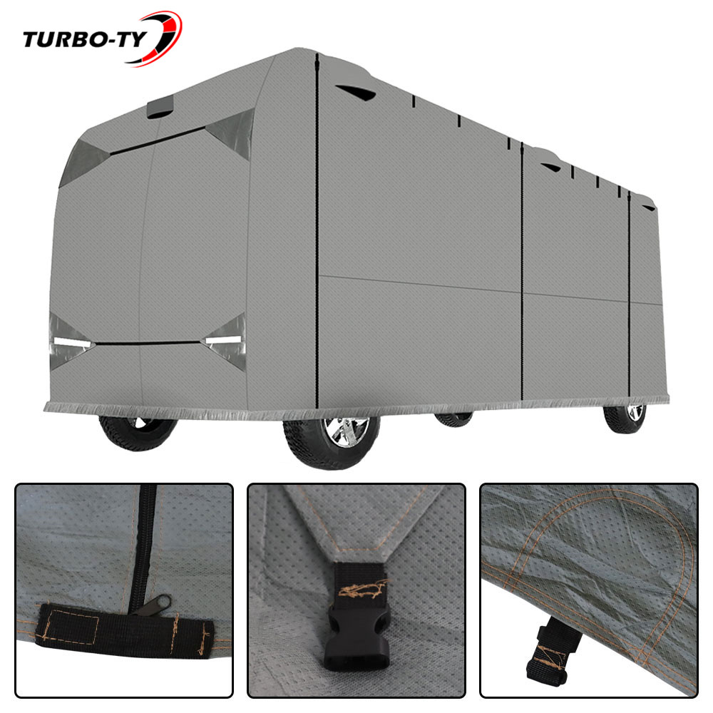RV Cover For 37′-40′ Class A Water-Proof Snow-Proof Anti-UV Breathable Camper