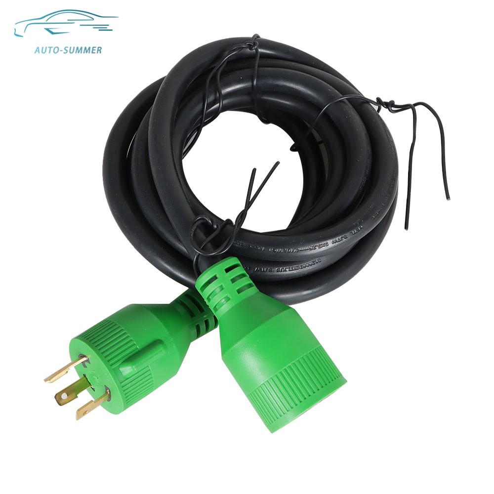 30 Amp 10 FT Camper Generator Extension Cord 3 Prong NEMA L5-30P to L5-30R