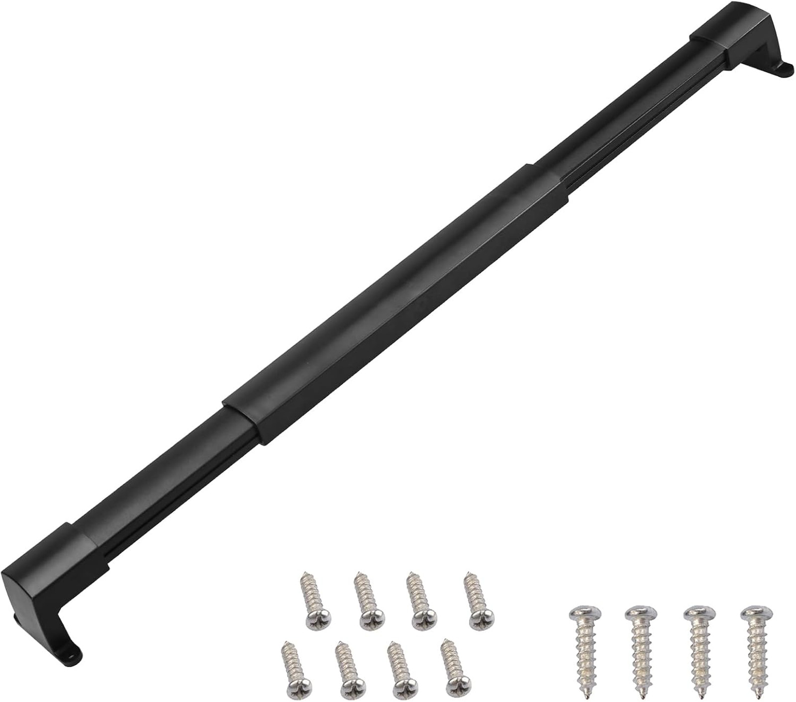 RV Screen Door Cross Bar Handle Adjustable 21-5/8 to 28-5/8 Inches Black