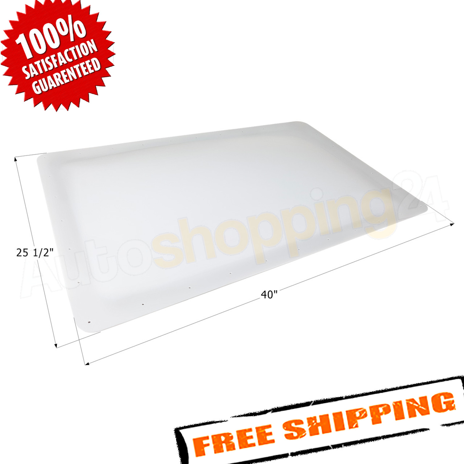Icon 14106 40″x25.5″ White SL2236 RV Skylight