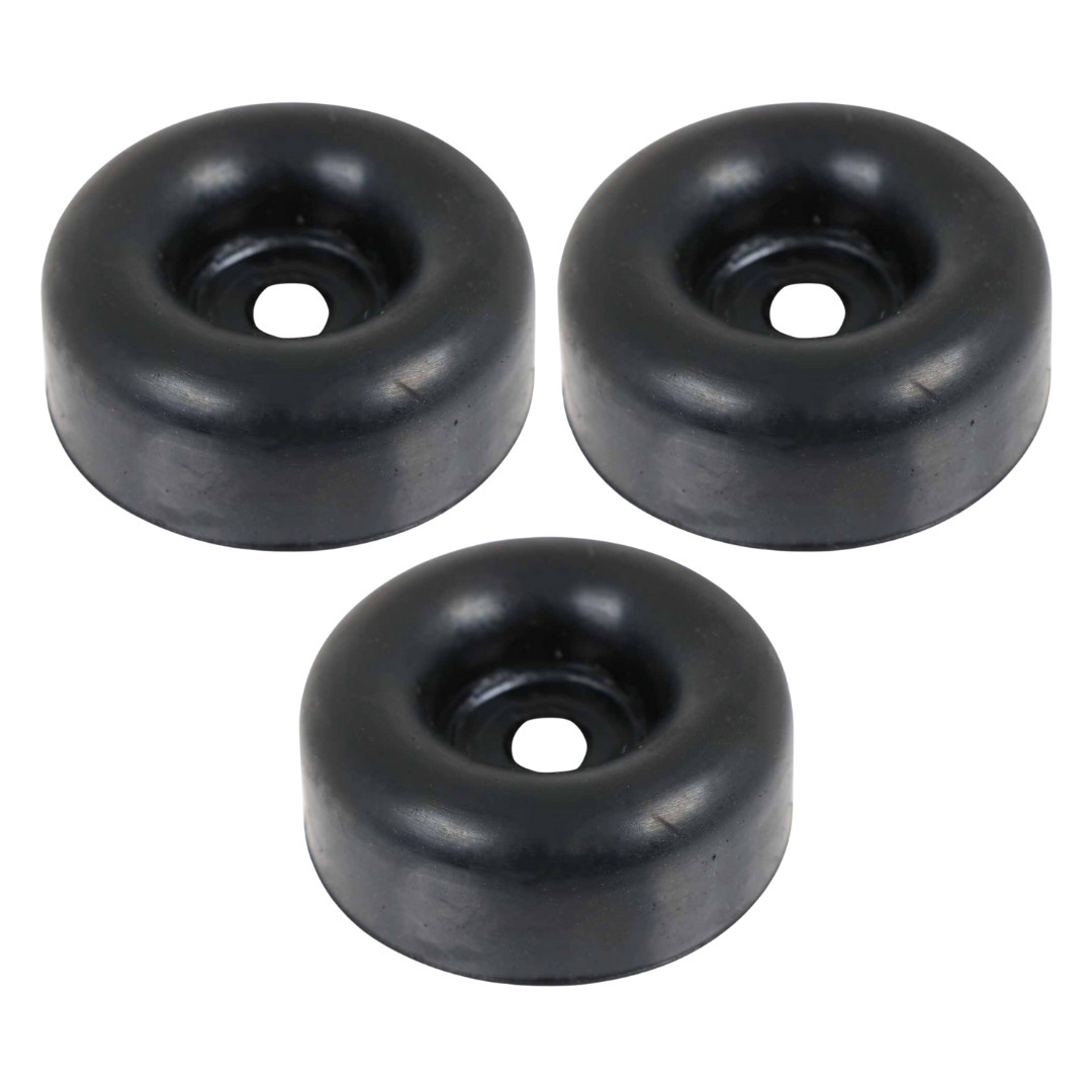 3 Rubber Bumpers for Trailer Ramp Door Truck 2.5″ Round Replacement Cargo Stop