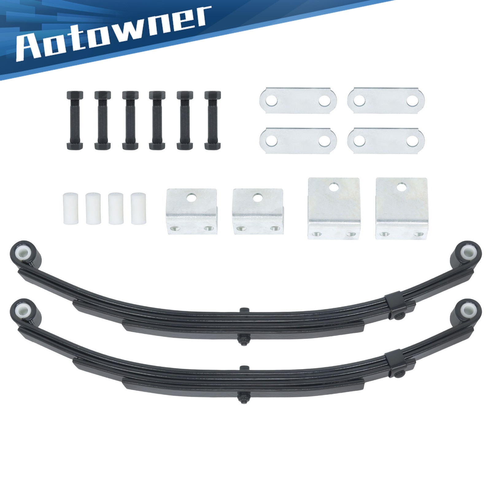 5000lbs Trailer Axle Suspension 2500lbs 4 Leaf Double Eye Spring with Hanger Kit