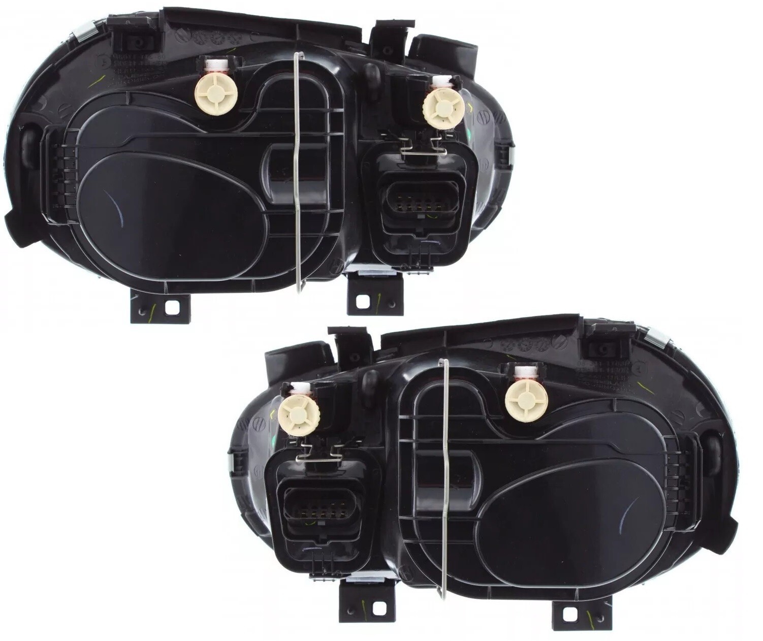 FLEETWOOD SOUTHWIND 2002 2003 2004 PAIR BLACK HEADLIGHTS HEAD LIGHTS LAMPS RV