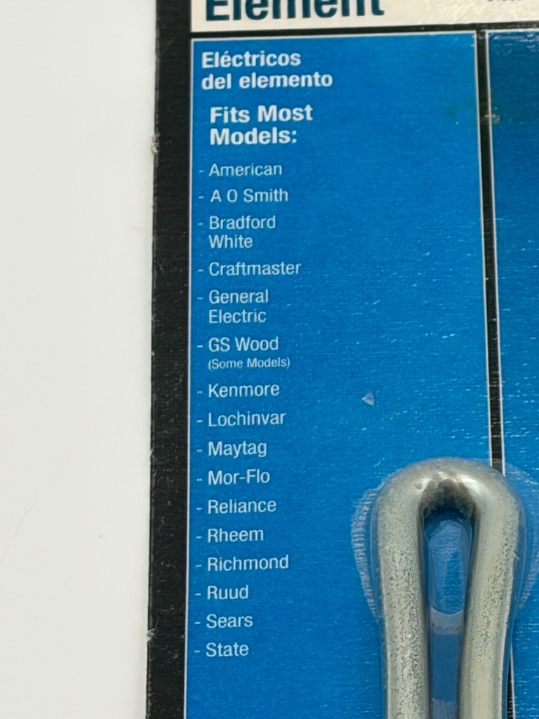 Camper/RV Water Heater Element. (bin#38)
