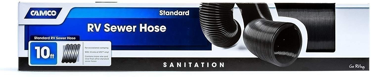 Camco Black 10′ Durable High Tensile Strength Sewer Steel Wire Core – 10’…