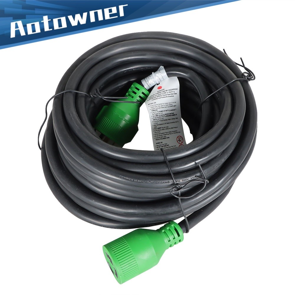 RVMATE 3 Prong 30 Amp 50 Feet Generator Extension Cord NEMA L5-30P/L5-30R 125V