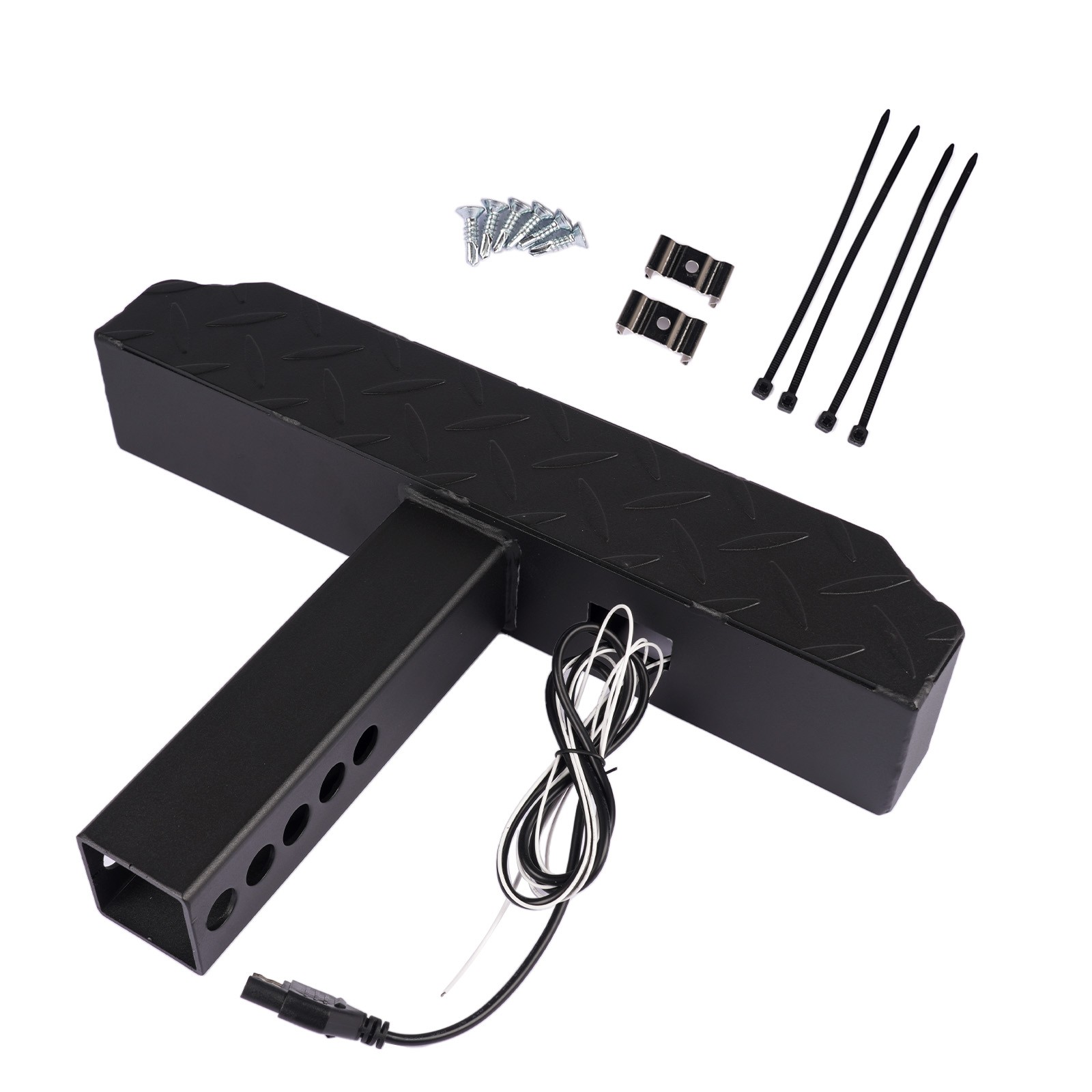 For 2″ Receiver Hitch Step with Light 108 LED Lighting (6 Mode) 700lbs Steel Bar