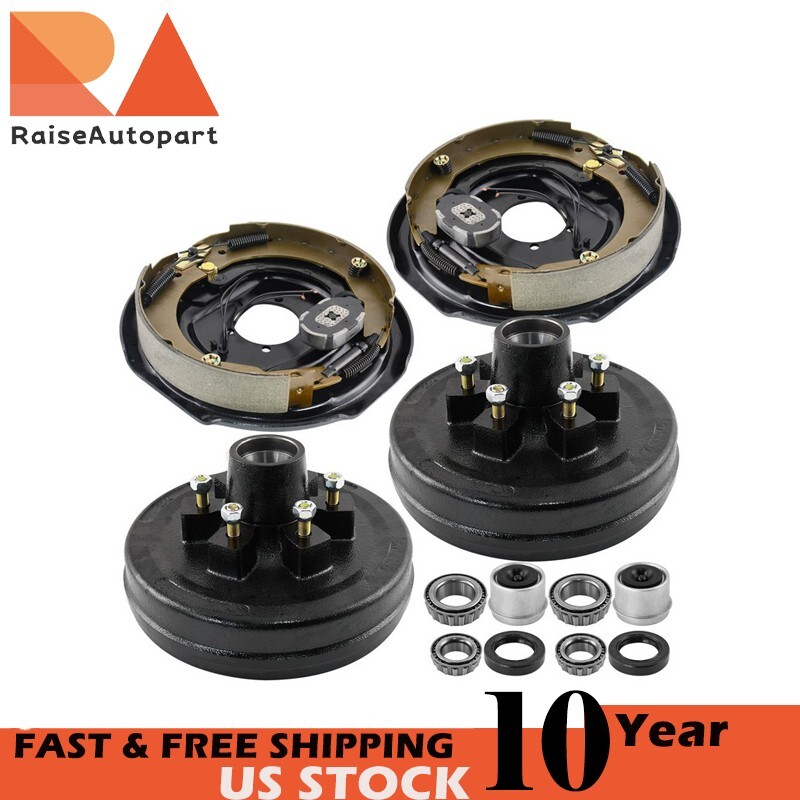6 on 5.5 Trailer Drum Kits with 10″X2.25″ Electric Brakes For 3500 lbs 4X FL S20