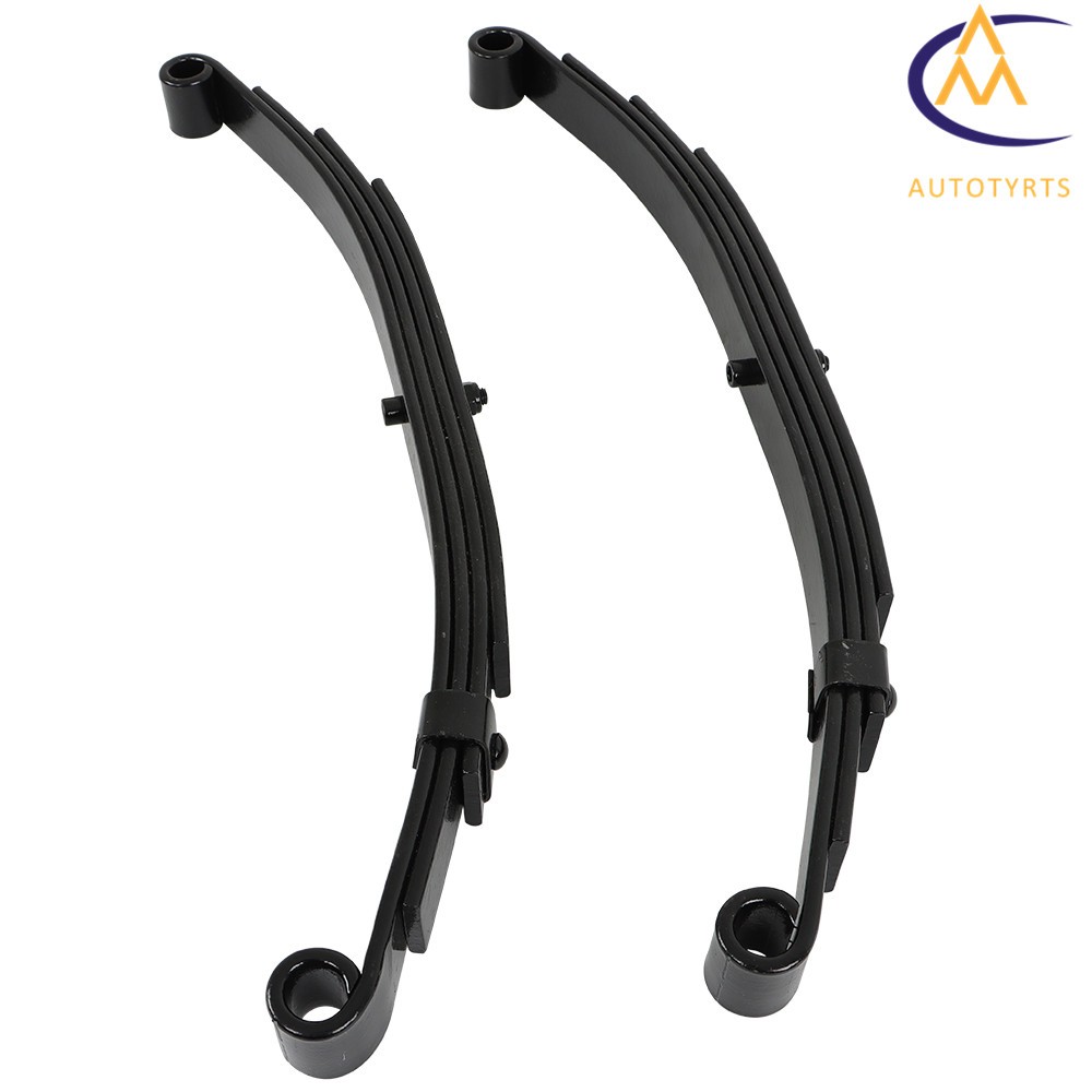 4 Sets Trailer Leaf Spring 4 Leaf Double Eye 2500 lbs Cap For 5000 lbs 5K Axle