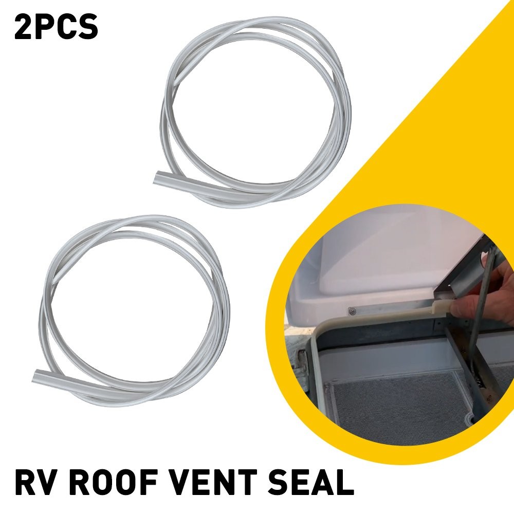 2 PCS For RV Roof Vent Seal 51″ TPE Rubber Camper Vent Fan Gasket Replacement