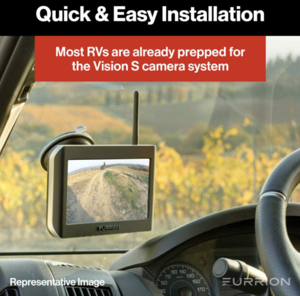 FURRION FOS07TASM OEM 7″ VISION S LCD MONITOR w/CAMERA & LIGHT COMBO *B3