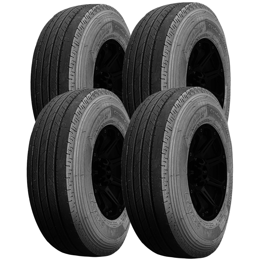 (QTY 4) ST235/85R16 RBP Conveyor ST All Steel 132/127M LRG Black Wall Tires