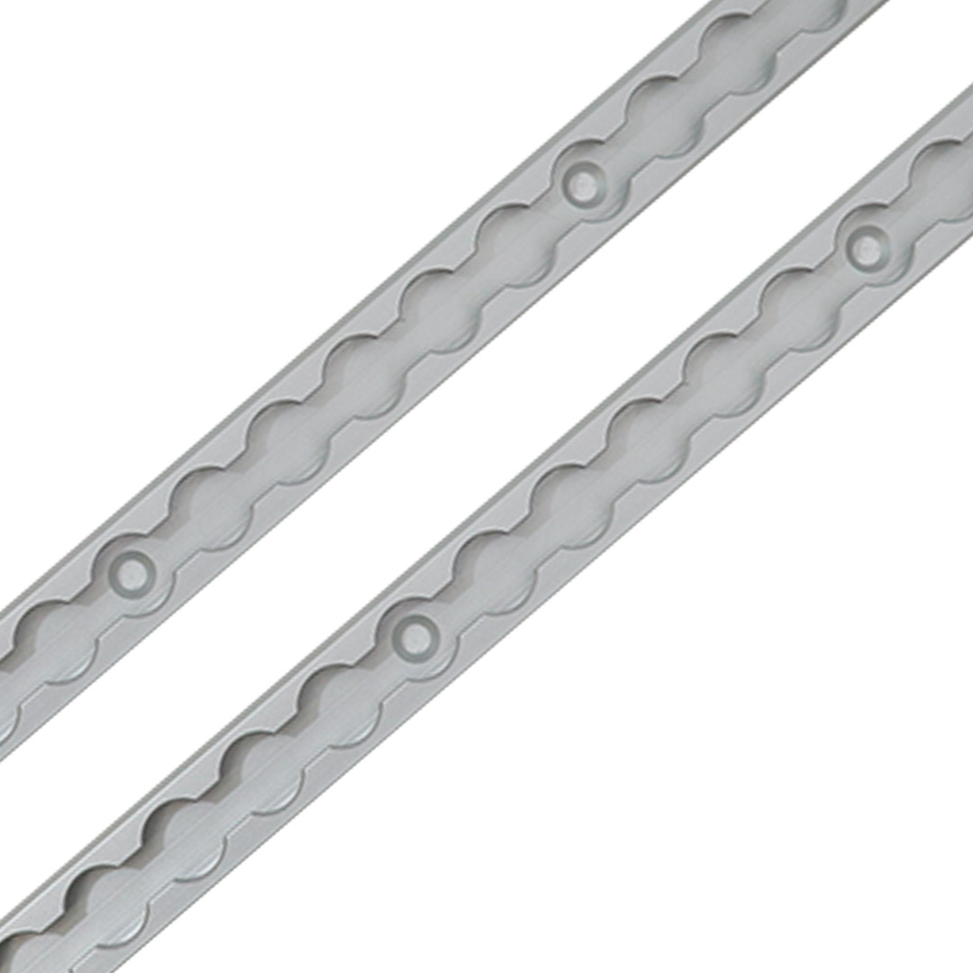 Aluminum L-Track 48″ Length – 2 Pack – Tie Down System L Track Rail – Silver