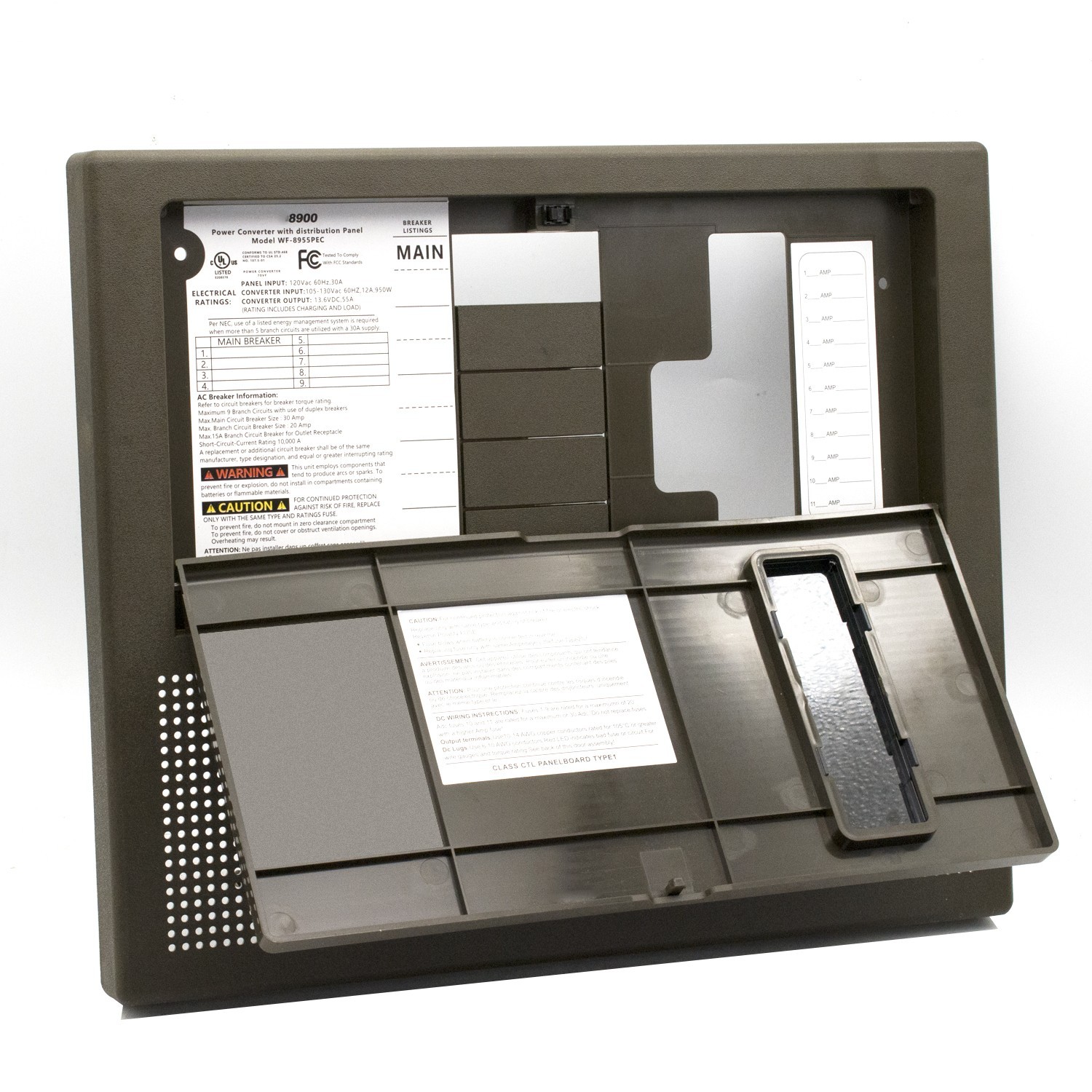 WF-8955PEC-B-DA Replacement Door for Converter/Charger Brown