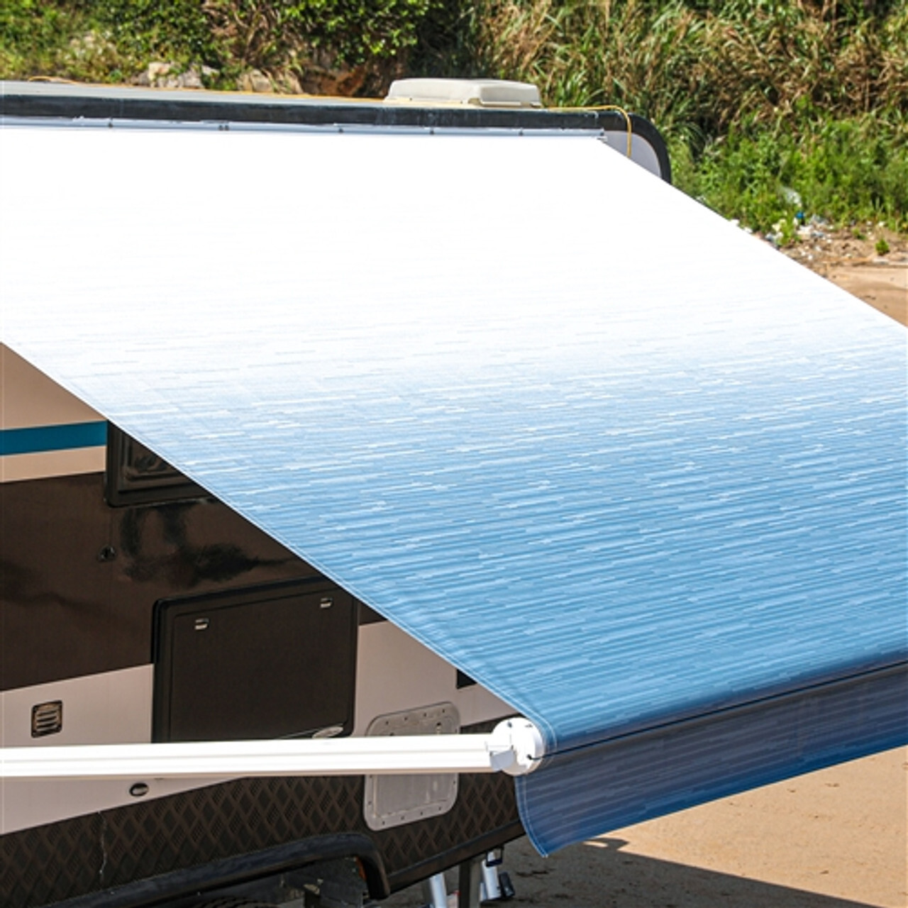 12′ Dometic 8500 9000 Series RV Awning Replacement Fabric Blue Azure Fade 12FT