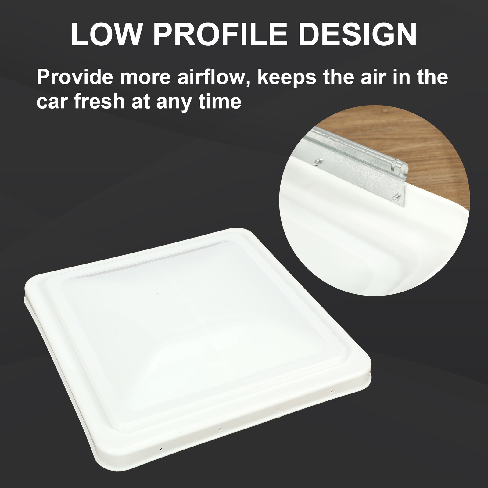 14″X14″ For RV Replacement Roof Vent Cover White Camper (Trailer) Vent Cover