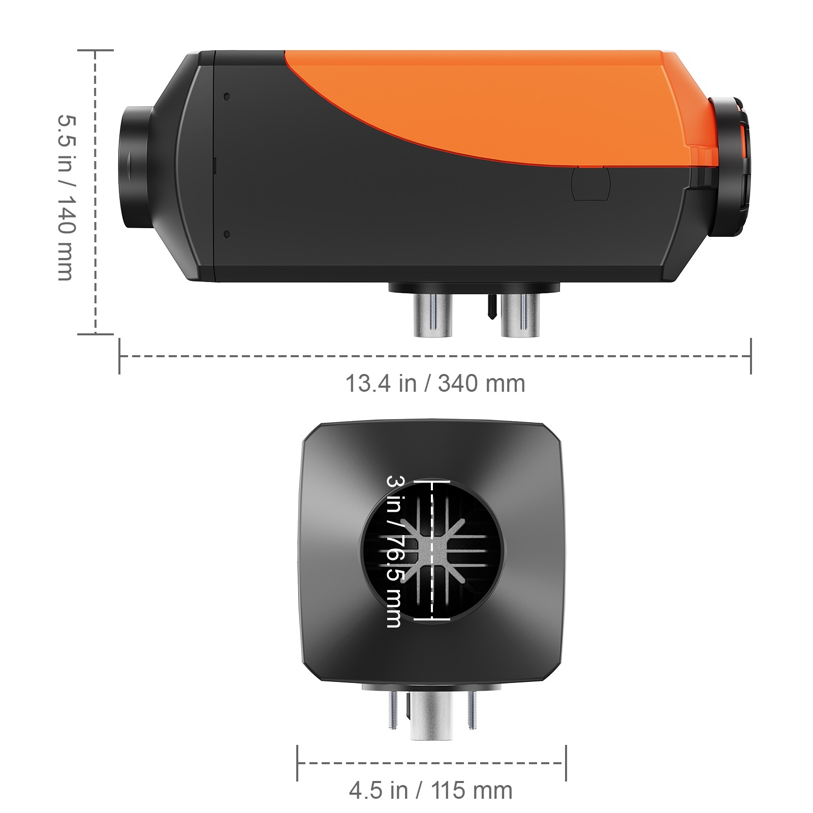 Uimoso 12V 2KW Diesel Air Heater with Bluetooth Control LCD Display for Vehicles