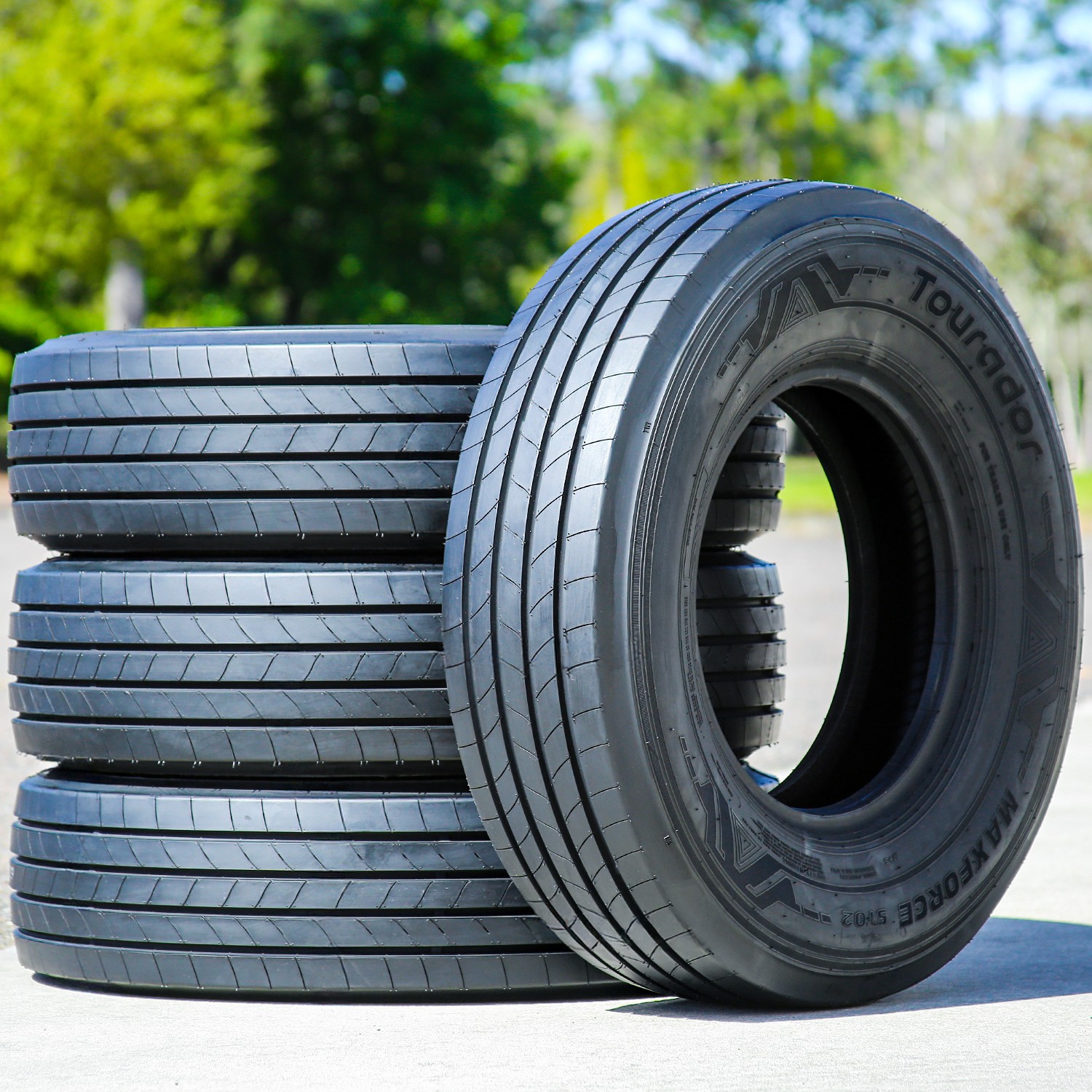 4 Tires ST 235/85R16 132/127M G 14 Ply Tourador MaxForce ST02 All Steel Trailer