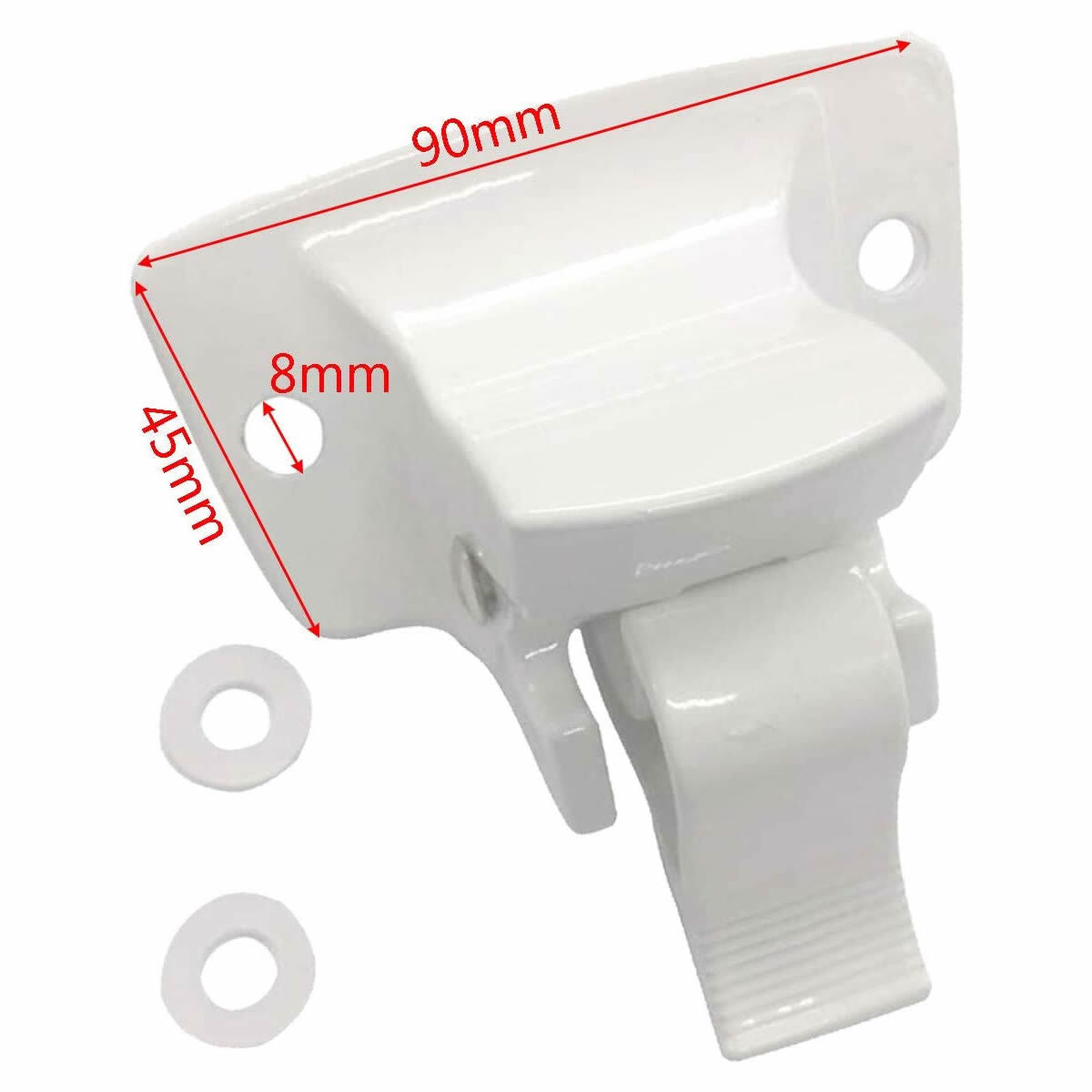 2XFor RV 3314067.004B Awning Arm Mount Bracket Assembly Wall Mount Bracket White