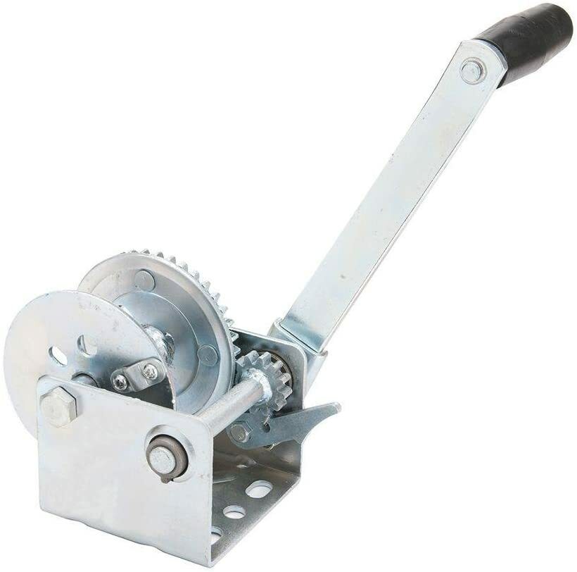 Tow Smart 600 lbs. Manual Trailer Winch 2 in. x 20 ft. Capacity 2-Way Ratchet