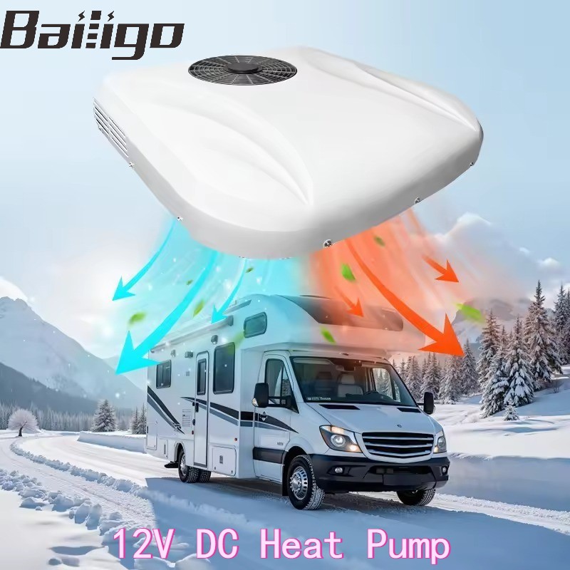 10000BTU 12V DC Heat Pump Roof Air Conditioner Truck Dual-Function Heat&Cool