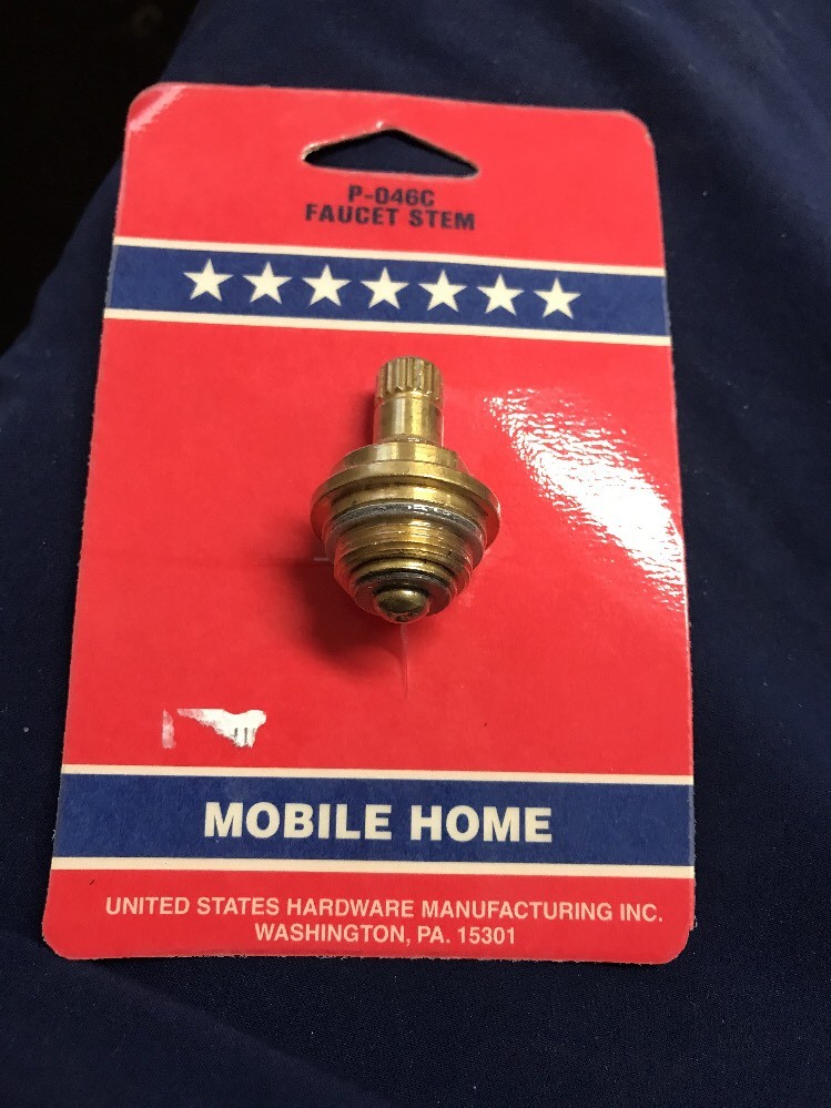 U.S.Hardware Mobile Motor Home RV Faucet Stem For Tiger & Empire P-046C New!