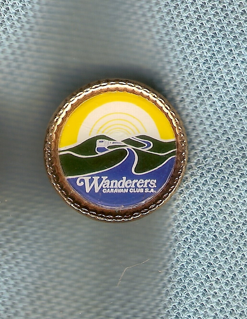 #D171. WANDERERS CARAVAN CLUB OF SOUTH AUSTRALIA LAPEL BADGE