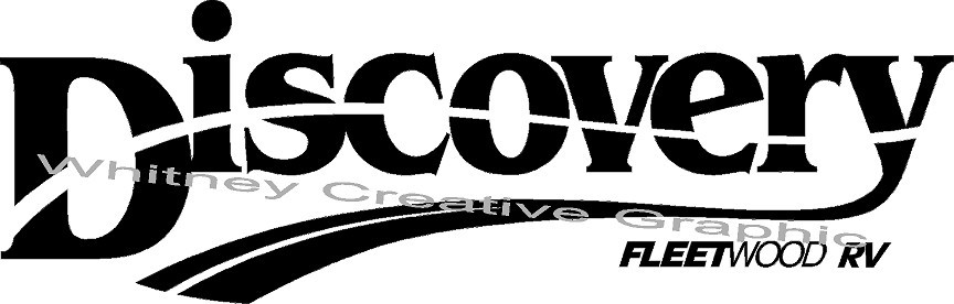 “DISCOVERY” RV Decal Graphic FLEETWOOD for Camper Trailer Motor Home Any Color