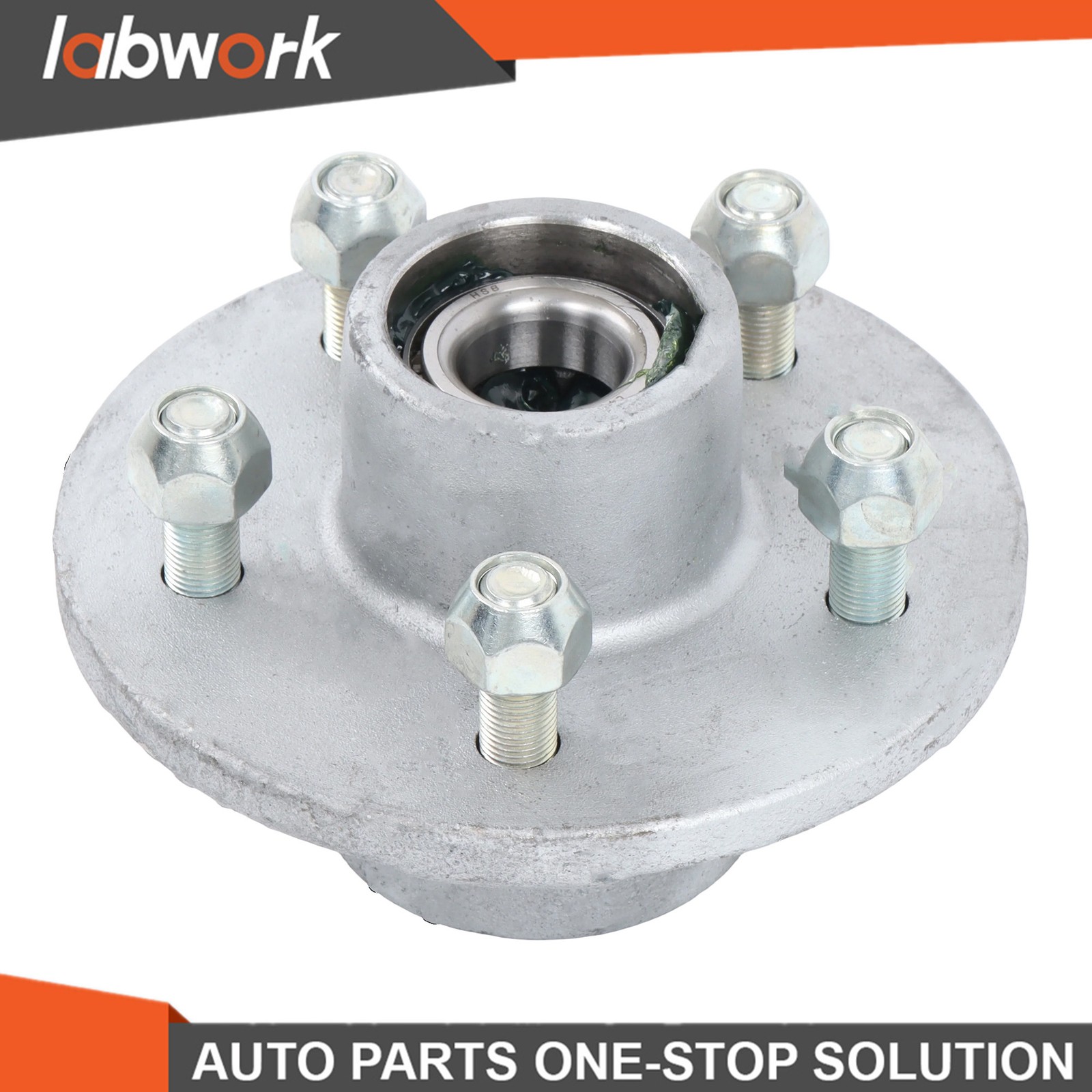 Labwork 2) Boat Trailer Galvanized Hub Kit 5 Lug 1-3/8″ x -1/16″ Bearing 3,500